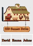 Farm Life - Personalized Farmer Wooden Wall Mount Sign