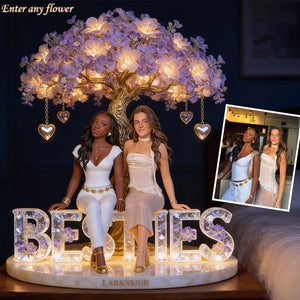 Besties Forever - Personalized Bestie Acrylic LED Night Light
