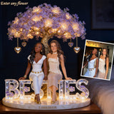 Besties Forever - Personalized Bestie Acrylic LED Night Light