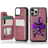 Halloween Gift For Grandma, Mama Witch - Personalized Mother Wallet Phone Case