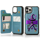 Halloween Gift For Grandma, Mama Witch - Personalized Mother Wallet Phone Case