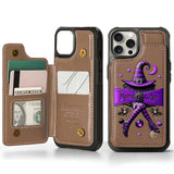 Halloween Gift For Grandma, Mama Witch - Personalized Mother Wallet Phone Case