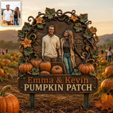 Welcome To Out Pumpkin Patch - Personalized Farmer 3D Printed Cut Metal Sign