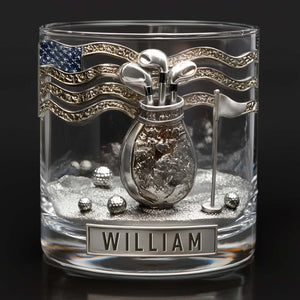 Love Golf - Personalized Golf Whiskey Glass