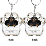 Memorial Paw - Personalized Dog Keychain