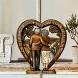 God Blessed The Broken Road - Personalized Couple Custom Shaped Wood Plaque