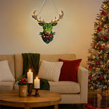 Deer Wreath - Personalized Hunting LED Light Acrylic Sign
