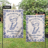 Life Is Better At Grandma House - Personalized Mother Garden Flag