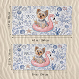 Custom Any Photo Funny Summer Pets - Personalized Dog Quick-dry Beach Towel/ Bath Towel