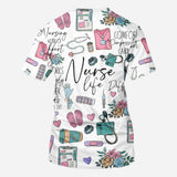 Nursing Is A Work Of Heart - Personalized Nurse All Over Shirt