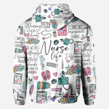 Nursing Is A Work Of Heart - Personalized Nurse All Over Shirt