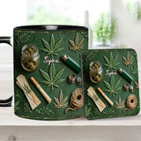 Green Magic Leaf - Personalized Weed Accent Mug