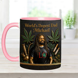 World's Dopest Dad - Personalized Weed Accent Mug & Coaster