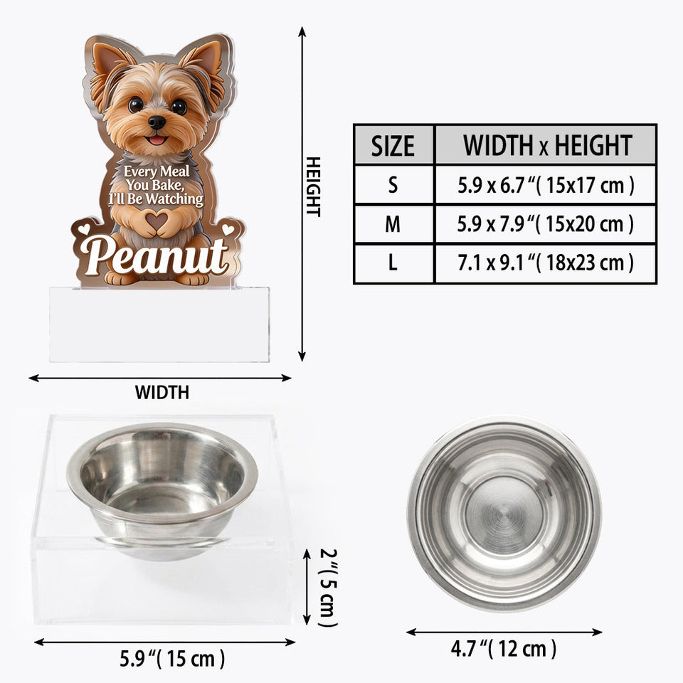 I'll Be Watching You - Personalized Dog Pet Feeder