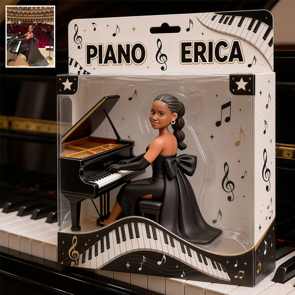 Any Photo Love Piano - Personalized Piano Acrylic Display Box