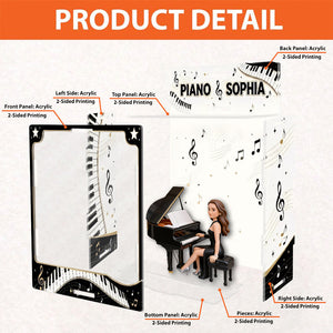 Any Photo Love Piano - Personalized Piano Acrylic Display Box