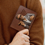 Whiskey & Cigar - Personalized Whisky Leather Wallet