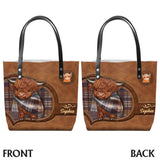 Adorable Highland Cow - Personalized Highland Cow Tote Bag