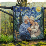 Van Gogh Style - Personalized Couple Quilt