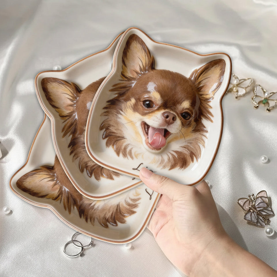 Custom Any Pet Photo - Personalized Dog Catch-All Tray
