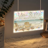 We Got This - Personalized Couple LED Light Acrylic Sign