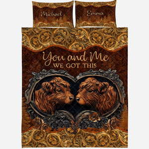 You & Me - Personalized Couple Quilt Set