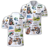 Live Love Golf - Personalized Golf Polo Shirt