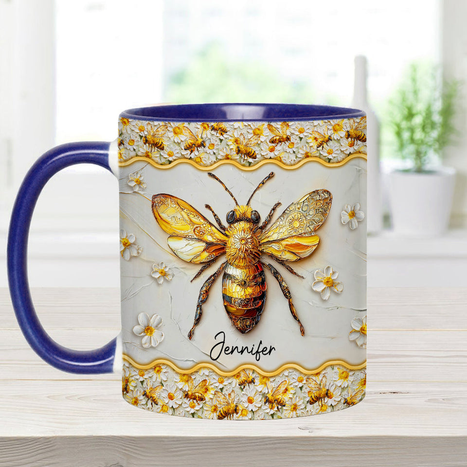 Beautiful Bees - Personalized Bee Accent Mug