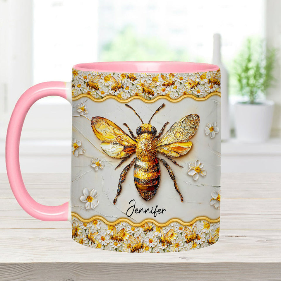 Beautiful Bees - Personalized Bee Accent Mug