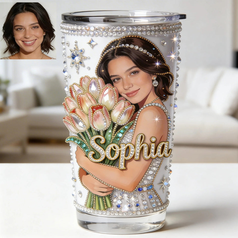 Custom From Flower, Photo - Personalized Self Love Tumbler