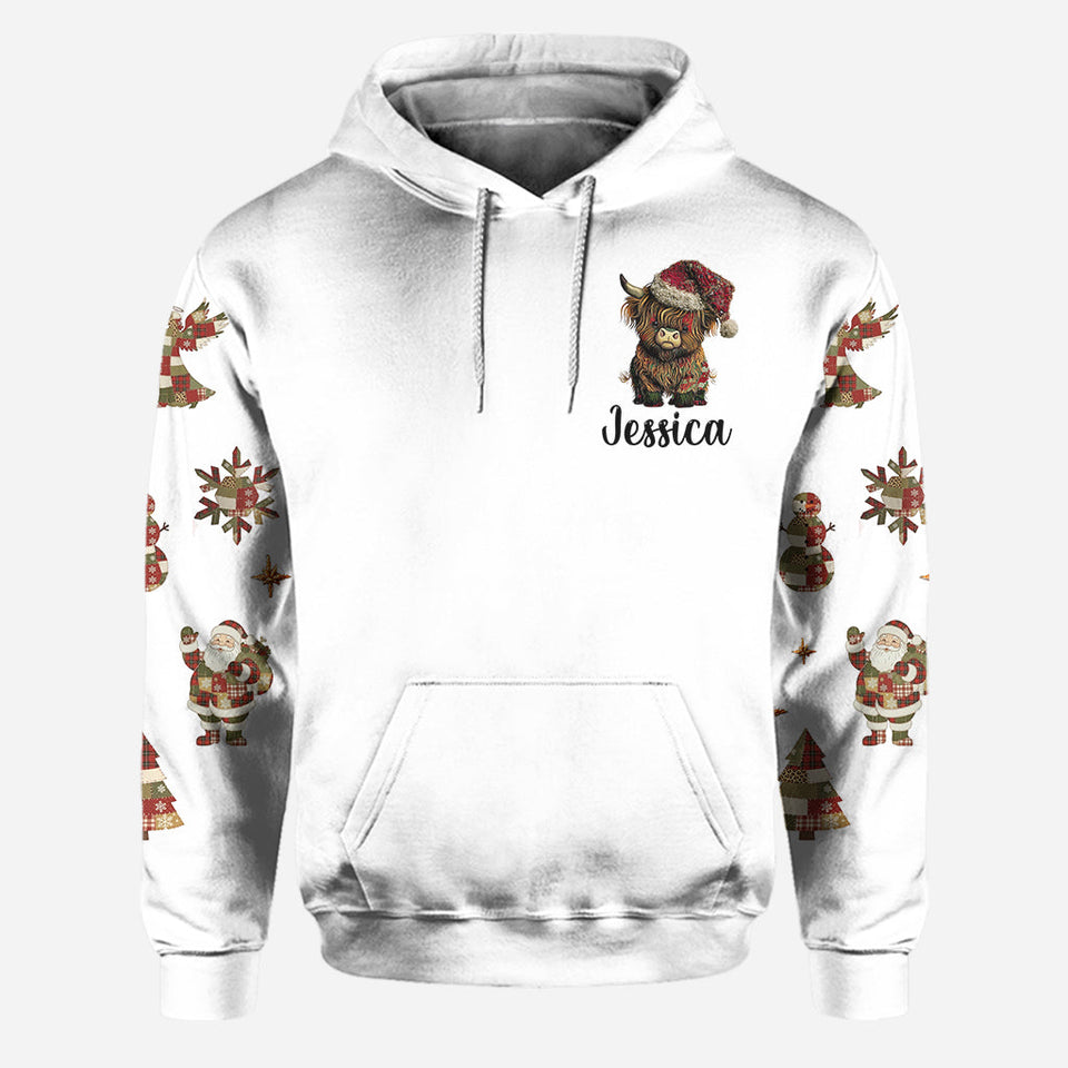 Cute Hightland Cow - Personalized Highland Cow Hoodie and Leggings