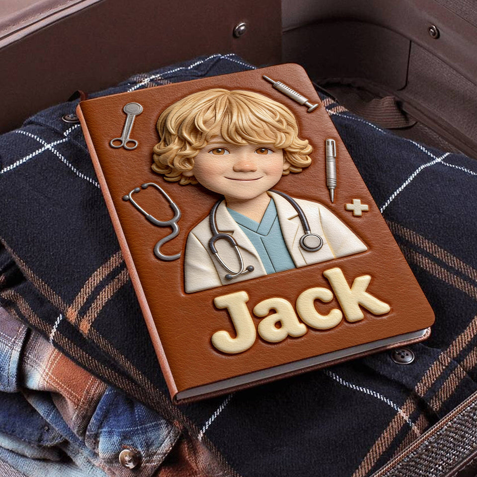 Where Dreams Begin - Personalized Kid Leather Journal