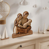 Our First Christmas as a Family - Personalized Family Custom Shaped Wood Plaque