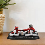 Kart Racing Loving Dad & Kid - Personalized Father Custom Shaped Acrylic Plaque