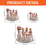 Custom Any Photo, Any Flower - Personalized Grandma Custom Shaped Acrylic Plaque