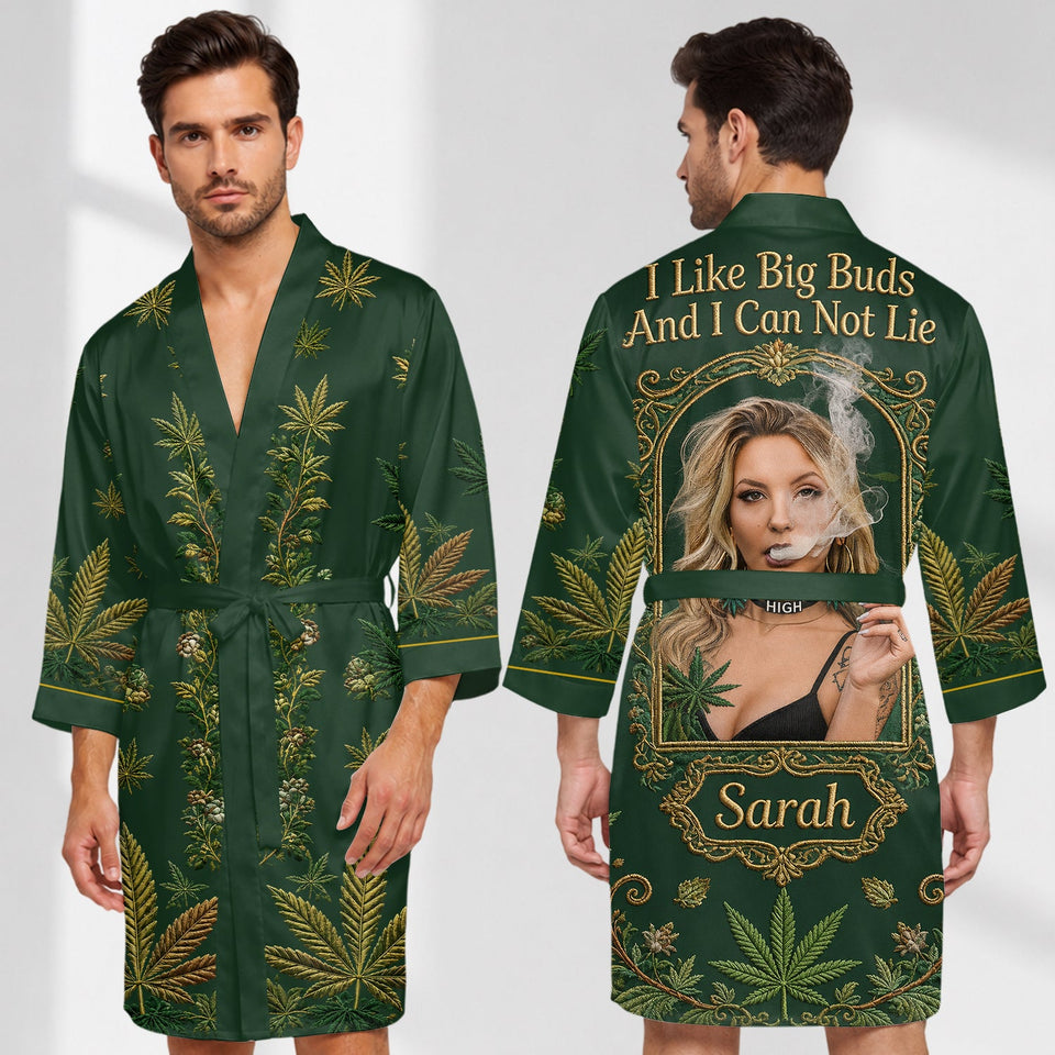 It's Always 4:20 - Personalized Weed Satin Robe