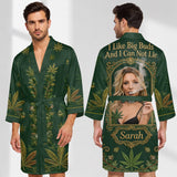 It's Always 4:20 - Personalized Weed Satin Robe