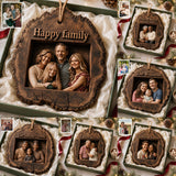Christmas Decor - Personalized Couple 2 Layered Wooden Ornament