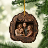 Christmas Decor - Personalized Couple 2 Layered Wooden Ornament
