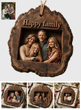 Christmas Decor - Personalized Couple 2 Layered Wooden Ornament