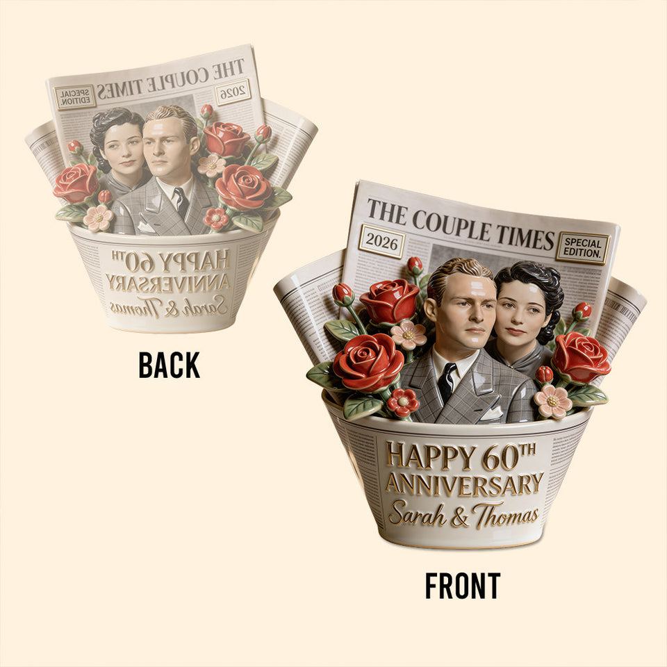 The Couple Times - Personalized Couple Custom Shaped Acrylic Plaque