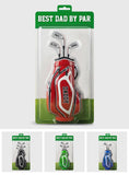 Best Dad By Par - Personalized Golf Custom Shaped Acrylic Plaque