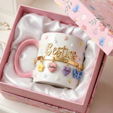 I Wish We Lived Closer Perfect Gift For Besties - Personalized Bestie Accent Mug & Coaster