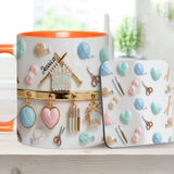 Love Crocheting / Knitting - Personalized Crocheting Accent Mug & Coaster
