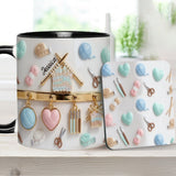 Love Crocheting / Knitting - Personalized Crocheting Accent Mug & Coaster