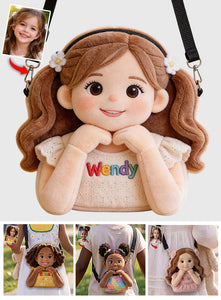 Custom Any Photo - Personalized Kid Plush Crossbag