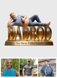 Dadbod Figurine - Personalized Father Custom Shaped Acrylic Plaque