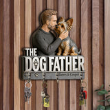 The Dog Father - Personalized Dog Custom Shaped Hanging Rack