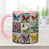 Love Butterflies - Personalized Butterfly Accent Mug