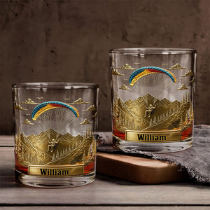 Sky Master - Personalized Parachute/Paragliding Whiskey Glass